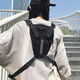 YWZR New Men's Backpack Motorcycle Tactical Vest Functional Casual Outdoor Chest Bag Cycling Sports Multifunctional Black (High-end Fashion Carbon Fiber)