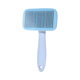 Sanqihu New Long-Handed Pet Grooming Comb Cat and Dog Grooming Brush Pet Supplies One-Click Hair Remover Square Head Color Comb Large Purple One-Click Hair Removal Self-Cleaning Comb