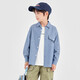 Duojia Old Money Style Shirts Boys' Shirts and Jackets Spring and Autumn Retro Washed Children's Imitation Denim Casual Tops