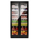 PULADI Frequency Converter Double Door Red Wine Cabinet Constant Temperature Double Door Double Temperature Wine Cabinet Home Living Room Refrigerator Office Tea Villa Liquor Beverage Commercial Fresh-keeping Display Cabinet Embedded Ultra-Thin Frequency Converter Double Door-1.88 Meters High-Ice Bar Style 414L