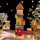 A Ying Home Decoration AYING Cartoon Landscaping House Work Station Entrance Cabinet Desk Children's Room Toys Small Ornaments Luminous Christmas Gifts Star Reaching Building