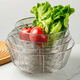 Meal General Vegetable Wash Basket Drain Basket Household Large Capacity Stainless Steel Sink Dish Basin Kitchen Fruit Basket Sink Drainage Net