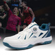 MOJY brand badminton shoes for men and women with swivel buckle breathable mesh tendon bottom anti-slip shock-absorbing tennis shoes competition training shoes Baihulan 37