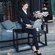 
CEO Yageol professional suit men's and women's suits Spring and Autumn Ladies' business interview suit OL free iron formal wear teacher work (women) black suit + pants 488 5XL