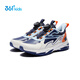 361 Children's cotton shoes 25 winter, men's and women's, middle and older children's grip, wear-resistant, light outdoor velvet warm sports running shoes, blue 38