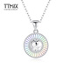 TTMIX colorful platinum pendant pt950 fashionable honeycomb platinum pendant platinum water drop pendant birthday gift water drop shape 2.3-2.5g