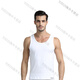 SCHISSER Deutsche Shuya Herrensammlung TJ523m Modal Shumei Cotton Herren Top T-Shirt V-Ausschnitt Streifenweste-Hellgrau (13559 m)
