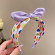 Xiangwan headband 2 pieces sweet bow strawberry wide-brimmed headband children's hairpin female anti-slip pressure headband hair accessories