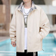 Fat Donglai Chaqueta de dos lados Spring y Autumn 2025 Chaqueta nueva de la nueva marca de moda American Fashion Student Chaqueta de collar Autumn [actualización] K15838 Negro S