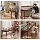 LEADTEK all solid wood desk narrow long table double home student study table computer desk desk workbench writing table all solid wood single table 120*40*75