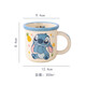 Disney anti-fall milk cup Disney high-looking water cup genuine coffee cup teacup 2025 new home use Stitch Moon Cup
