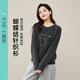 ESE-Y Yiyang Fashion Round Neck Pullover Sweater Women's 2025 Winter New Loose Slim Casual Thickened Bottoming Sweater Gray S