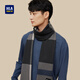 Hailan Home Scarf Men's осень и зимний шарф теплый открытый езда на холодильной подарочной подарочной коробке с днем ​​рождения SCARF модернизированный стиль Fengyan Grey [изысканная подарочная коробка]