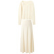 Sancai 2025 new winter knitted suit spliced sweater top skirt two-piece set M milk white L 165/88A
