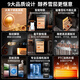 CIGARLOONG 60C cigar cabinet with constant temperature and humidity, small compressor cigar humidifier, Spanish cedar wood shelf, smart WiFi remote control, water ion removal and ammonia cultivation, cigar cabinet, cedar wood liner + fingerprint lock + ammonia purification + WiFi