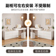 Shuchuan Cream Style Dressing Table Flip Drawer Cabinet Integrated Dressing Table Bedroom Retractable Bedside Storage Cabinet Solid Wood Dressing Table Cream White Flip Cover Dressing Table + Six Drawer Cabinet + Cat Claw Chair ENF Level Door-to-Door Package Installation