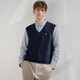 Navigare Italian small sailing ship 25 autumn and winter new men's fake two-piece sweater shirt stacked sweater vest 1144015308