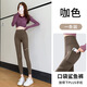 Langsha Pocket Shark Pants Women's Velvet Outer Wear Winter 2025 New High Waist Seamless Thickened Leggings Large Size Yoga Pants