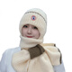 TUTORGOOSE autumn and winter color-blocked hat scarf 2025 new velvet thickened knitted fashion versatile all-in-one anti-wind and snow ear protection hat linen color