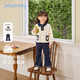 JELLYBABY 7A Antibacterial Girls' Suit Autumn Style Baby Small Fragrant Style Girls' Clothes Girls Children's Autumn Clothes Two-piece Set JELLYBABY 7A Antibacterial Girls' Suit Autumn Style Baby Small Fragrant Style Girls' Clothes Girls Children's Autumn Clothes Two-piece Set
