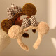 Miao Yijia Sweet Bow Cute Bear Ears Plush Headband Women's Winter Face Wash Makeup Hairband Brown Hairband Trendy Bow Bear Hairband Khaki