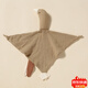 Jingmengyuan crumpled cloth comfort napkin baby can bite the doll sleep baby to sleep pure cotton gauze little swan hand puppet green cherry (goose) 1 pack