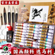 Marley Chinese Painting Pigments Beginner Set Tools Full Set of Ink Painting Materials for Primary School Students Meticulously Painted Chinese Painting Beginners Beginner's Brush 12 Pieces Transparent Box 12 Colors 5ml