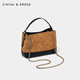 CinvaiKrose small fragrance style tote bag women's 2025 large capacity shoulder bag crossbody bag women's bag bucket bag birthday gift khaki [gifts to girlfriend, wife and girls' gifts are heartfelt and practical]