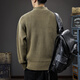 New Balance American military style tough guy Henry collar sweater men's winter new high-end retro long-sleeved bottoming sweater trend 2320 rich green regular XL