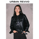 UR2025 new autumn style women's trendy motorcycle stand-up collar zipper short leather jacket UWJ150061