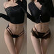 Sexy hot sexy panties t-pants flirting underwear bed teasing temptation ladies passionate thong sexy F0102 M one size fits all 80-125Jin Jin is equal to 0.5 kg