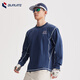 BURUITE cycling clothing men's spring and autumn 2025 new long-sleeved T-shirt running sportswear quick-drying cycling clothing jacket navy blue M recommended weight 100-120Jin Jin equals 0.5 kg