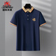 Inter Milan light luxury high-end summer men's embroidery new short-sleeved fashion business polo shirt T-shirt cool casual T-shirt 897 navy blue 175/XL code Recommended [130-155Jin [Jin equals 0.5 kg]]