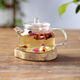 Transparent glass teapot handmade single pot small mini Kung Fu tea set small teapot high temperature resistant