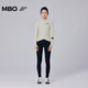 MBO New Color LightWarm Women's Autumn and Winter Light and Warm All-Match Fleece Cycling Jersey C171 Moon White M