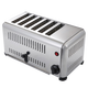 Shixishuo toaster toaster commercial 6-piece 4-piece toaster breakfast sandwich heating machine toaster 6-piece brushed wide model 3240W can bake 2.5cm thick