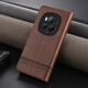 Jioxiang Magnetic Flip Cowgrain Leather Case Suitable for Honor Magic6Pro Mobile Phone Case Business All-inclusive Anti-fall Brown Honor Magic6Pro