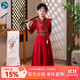 Little Taobao Tang suit boys Chinese style ancient style children Hanfu ancient costume Chinese school boys Mid-Autumn Festival costumes SMD05 red 130