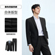 Heilan House (HLA) Suit Suit Men 25 New Light Business Fashion Flat Business Suit Western Men Spring Black 03 (suit + trousers) 180/96A 50A recommended 150~160Jin Jin is equal to 0.5 kg