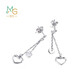 Chow Sang Sang Pt950 platinum long rhombus pendant platinum earrings earrings platinum earrings 45262E pricing
