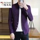 Woodpecker (TUCANO) Zhongshan suit men's casual suit men's jacket men's slim 2025 spring and autumn new small suit men's handsome black XL