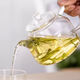 Transparent glass teapot handmade single pot small mini Kung Fu tea set small teapot high temperature resistant