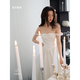 LISM International First Line Marke Offizielle Braut weißes Licht Hochzeitskleid Custom MADE White Kleid Engagement Weiß (Spot) L.