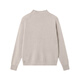 Jingjing Tokyo cashmere sweater women's turtleneck 100 cashmere autumn and winter thick knitted sweater, apricot color M