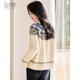 Chu Shen's Autumn and Winter Knitted Sweater Women's Classic New Year's Annual Party Round Neck Fair Isle Pattern Versatile Sweater Top S54Z065