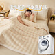 MUJI Class A rabbit fur coral fleece blanket nap blanket winter thickened sofa blanket dormitory bed baby blanket off-white Class A maternal and infant grade thickened rabbit plush 150x200cm soft and skin-friendly heat storage and temperature lock