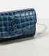 Luboting light luxury women's LOUBI54 leather handbag blue one size