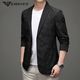 FALAMONE Autumn Thin Armani Casual Suit Men's New Casual Men's Single Jacket Small Suit Blue M 170