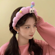 SNQP Cute and Funny Sponge Hairband Women's Face Washing Headband High Skull Top Hairpin New Face Washing Anti-Slip Pressure Hair Accessories Funny Big Eyes Hairband Yellow One Pack