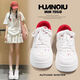Global 2025 American Retro Nischen-Vibe-Stil, die sich vielseitig lässige originale originale hochwertige trendige weiße Schuhe für Frauen erhöhen